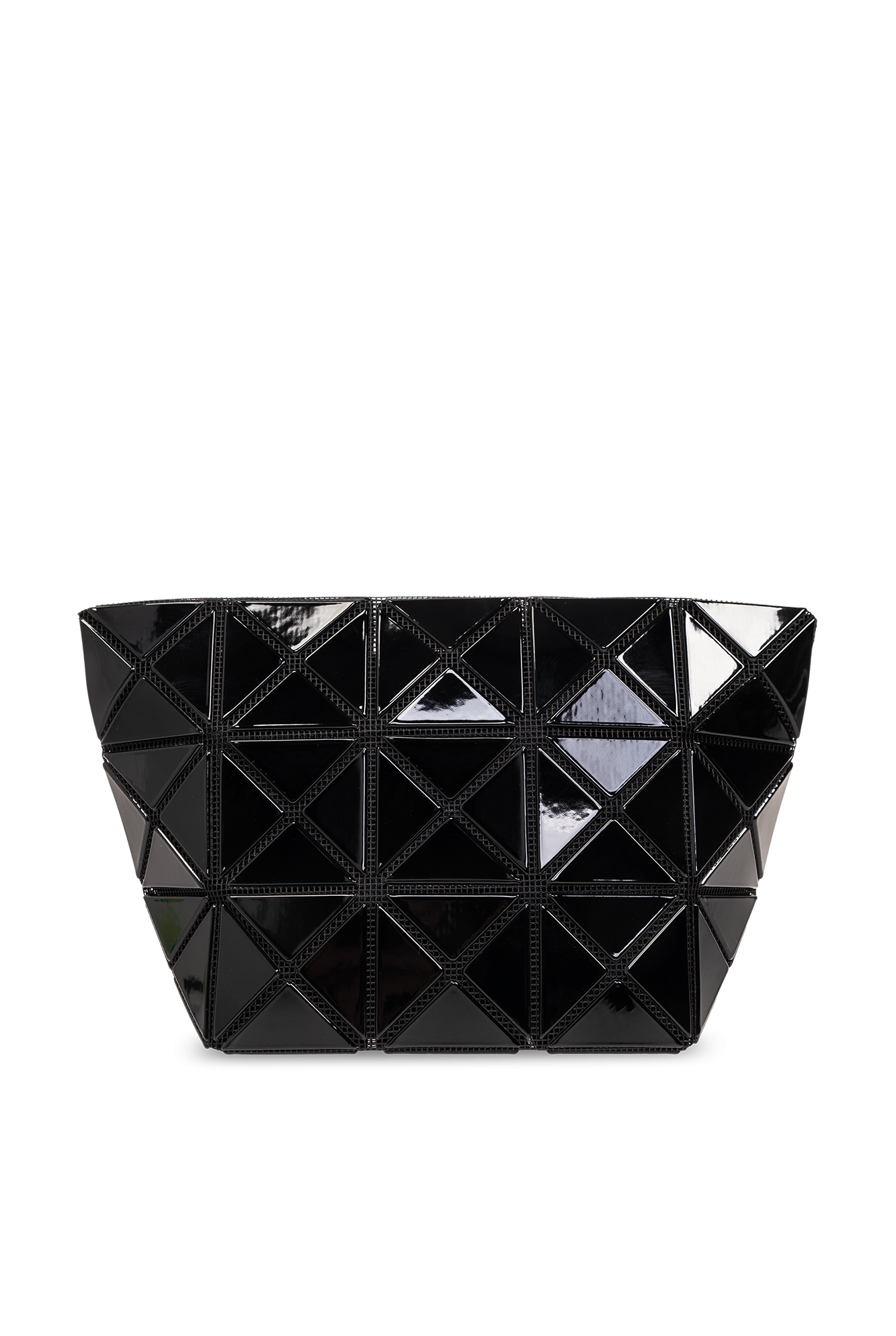 Black 'Prism' pouch with geometrical pattern Bao Bao Issey Miyake